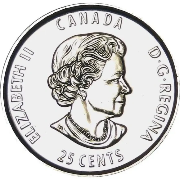 2017 Canada 25 Cents 125 Anniversary Hockey Stanley Cup Coin Uncirculated Money - Picture 3 of 3